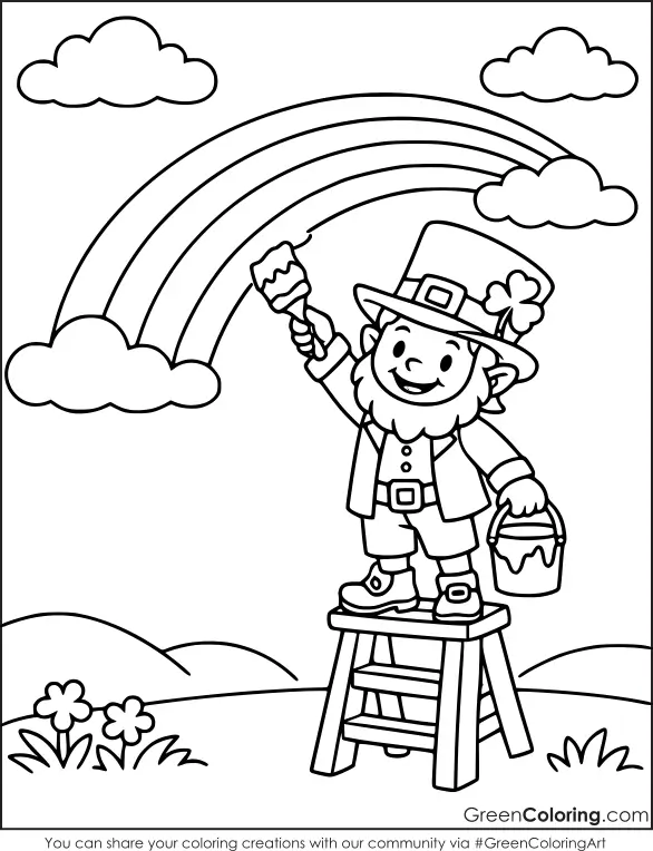 st patrick's day coloring pages free