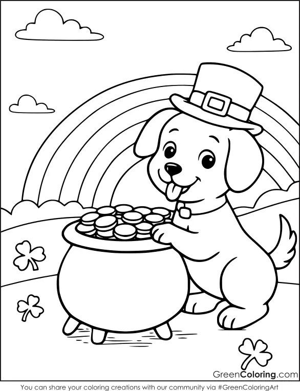 st patrick's day coloring pages free