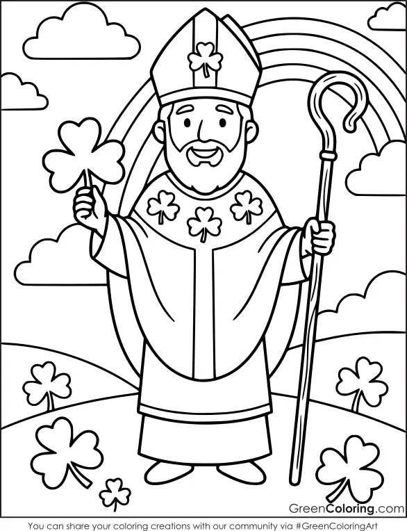 st patrick's day coloring pages for adults