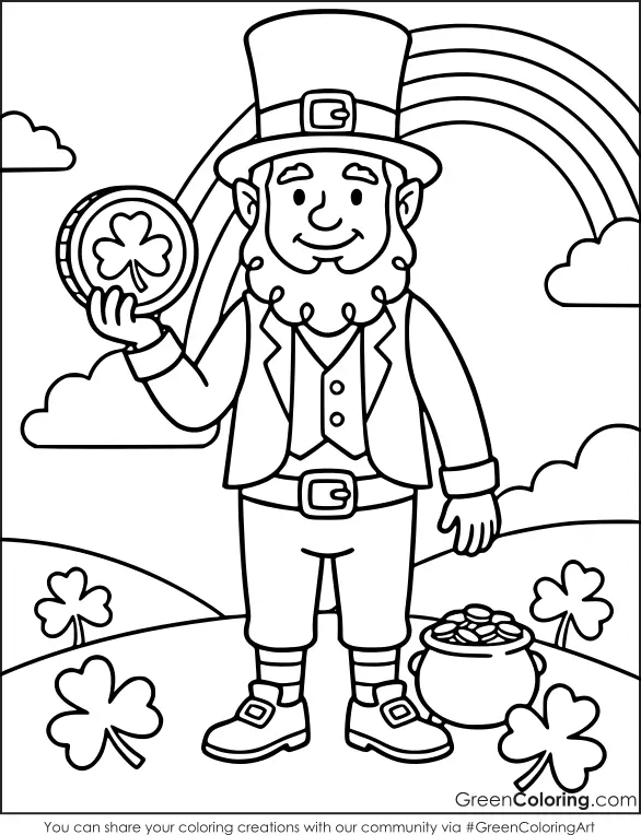 st patrick's day coloring pages for adults