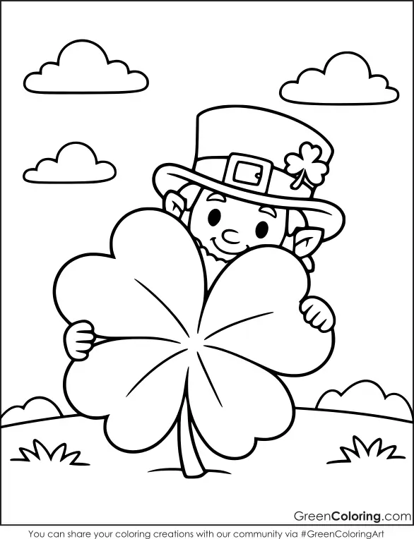 Printable Free St. Patrick's Day Coloring Pages for Kids