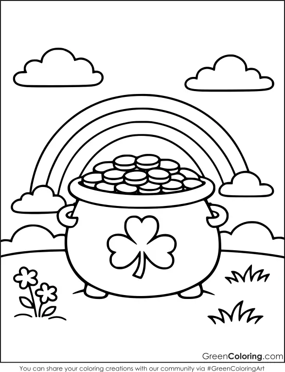 Printable Free St. Patrick's Day Coloring Sheets for Kids