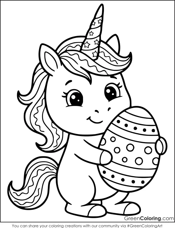 Unicorn Coloring Pages for Kids