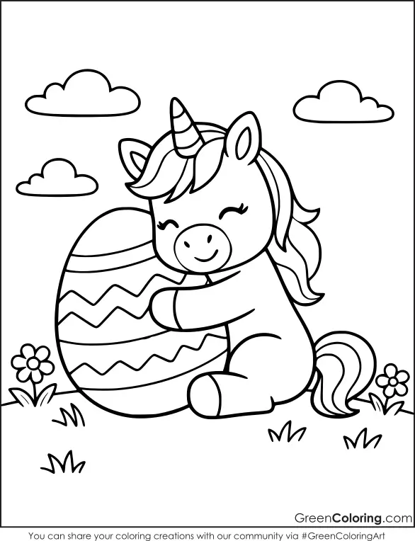 Unicorn Coloring Pages