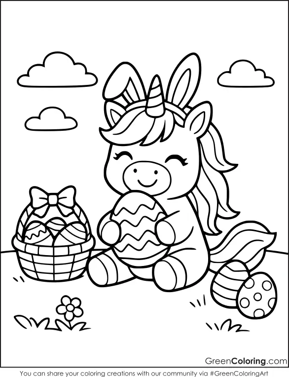 Printable Unicorn Coloring Pages for Kids