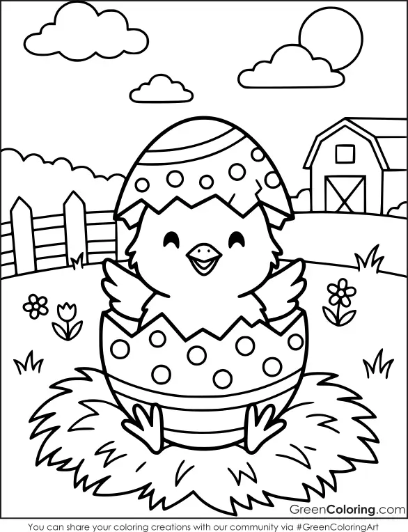 Easter Coloring Pages for Kids PDF Printable
