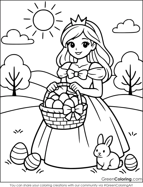Printable Easter Coloring Pages for Kids PDF