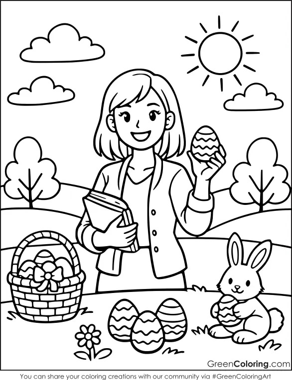 Printable Easter Coloring Sheets for Kids PDF