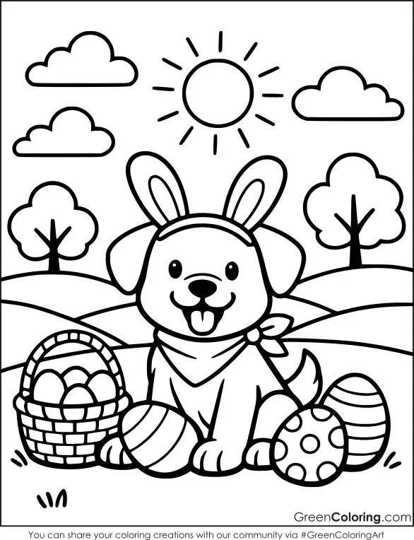 Easter Coloring Pages for Kids PDF Printable
