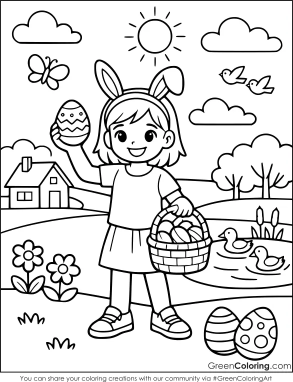 Printable Easter Coloring Pages for Kids Free