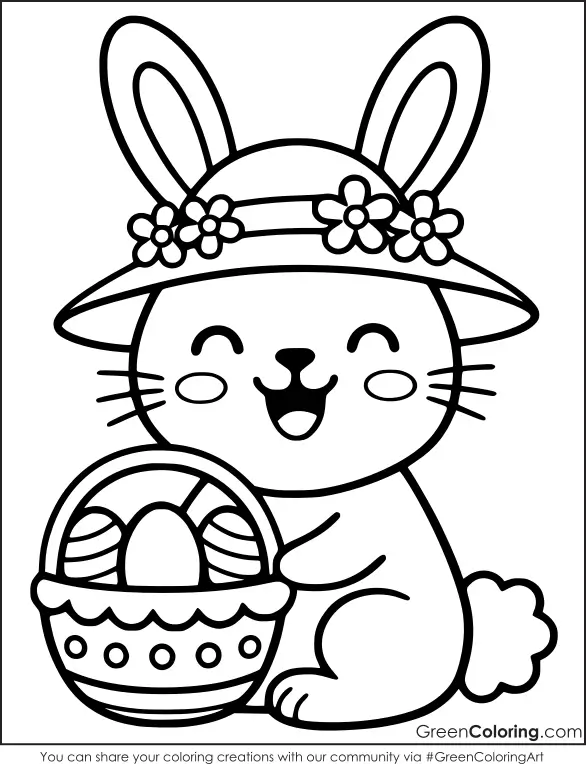 Free Easter Coloring Page for Kids