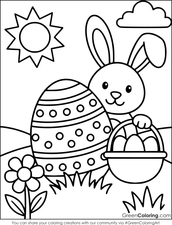 Printable Easter Coloring Pages for Toddlers