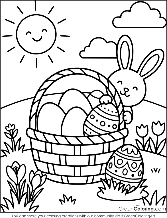 Printable Easter Coloring Pages for Toddlers