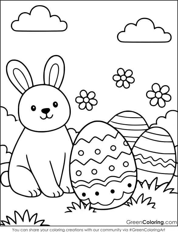 Cute Easter Coloring Sheets