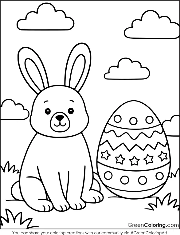Cute Easter Coloring Pages for Kids