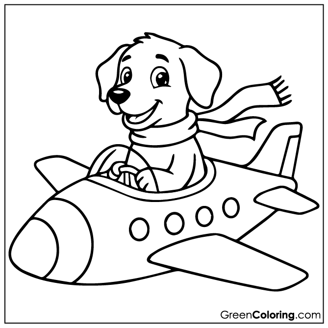 Free Printable Airplane Coloring Pages