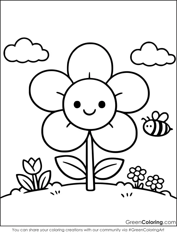 Spring Coloring Sheets