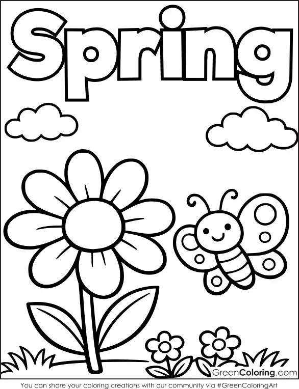 Spring Coloring Pages