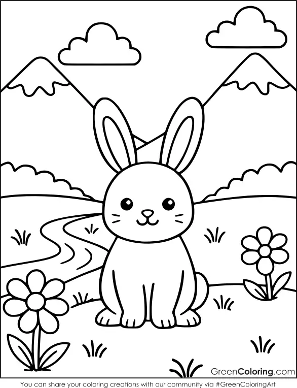 spring coloring pictures
