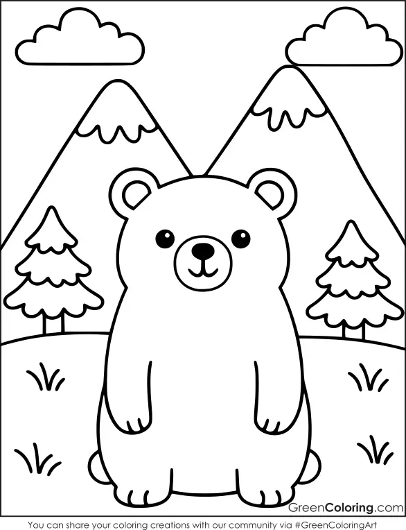 spring coloring page free