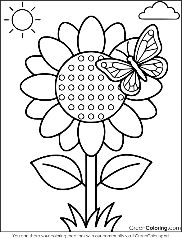 Printable Spring Coloring Sheets for Kids PDF