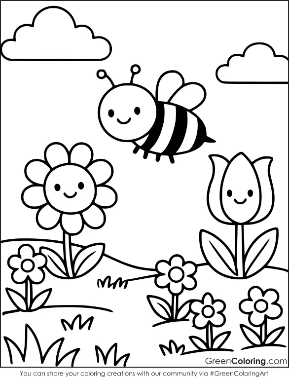 Spring Coloring Pages