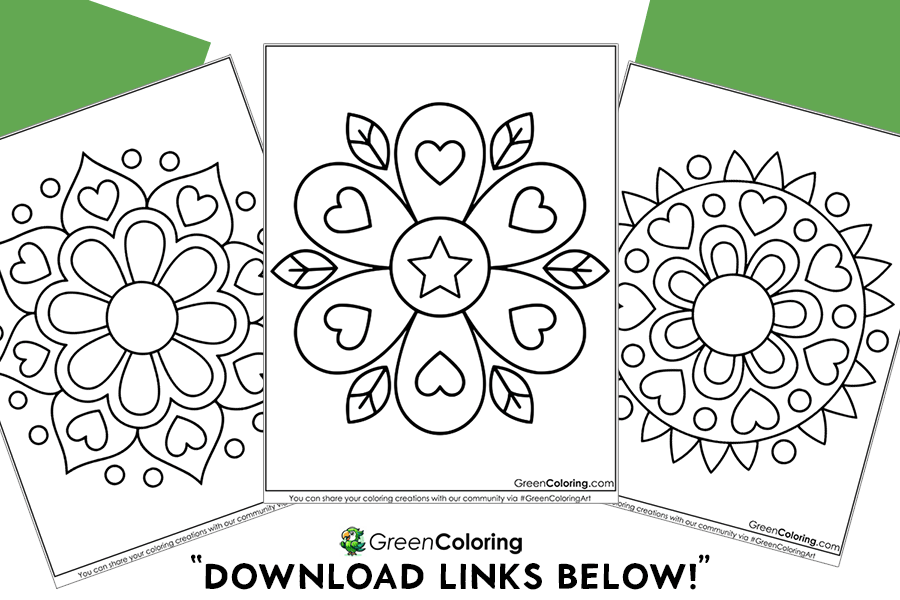Cute Mandala Coloring Pages