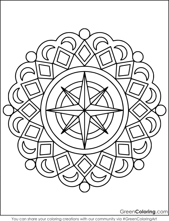 mandala art coloring pages