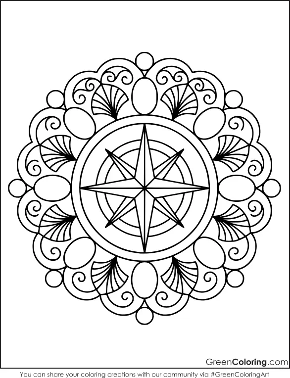 mandala coloring book pages