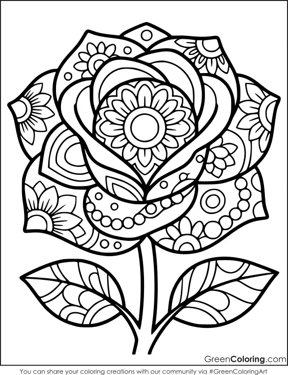 flower mandala coloring pages free