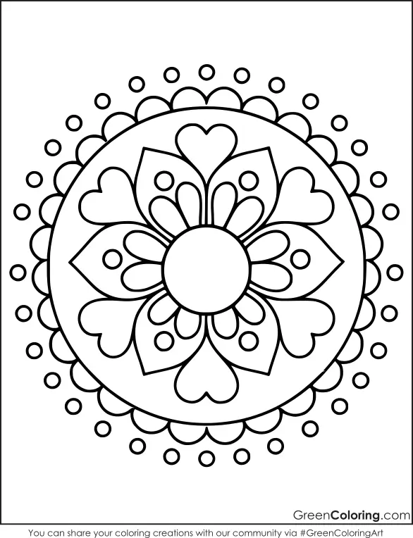 Mandala Coloring Sheet