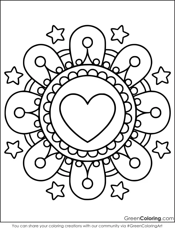 Mandala Coloring Page