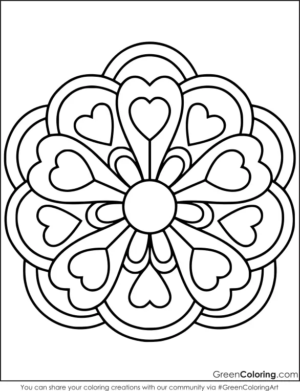 Mandala Coloring Page