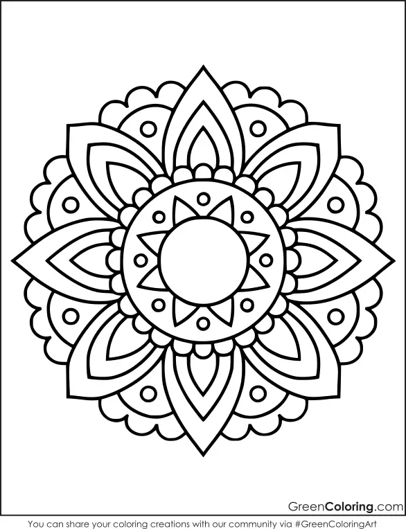 coloring pages mandala