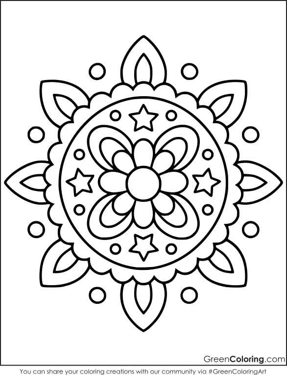 Mandala Coloring Pages Free