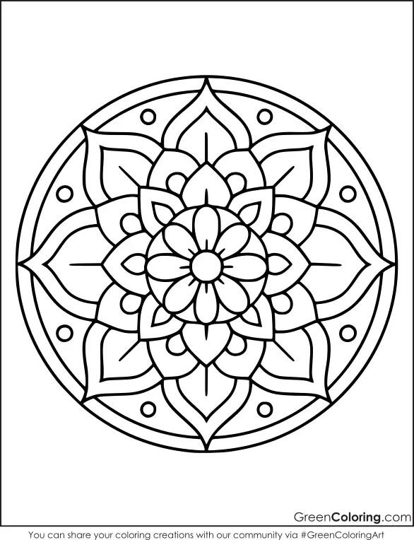 Mandala coloring pages printable