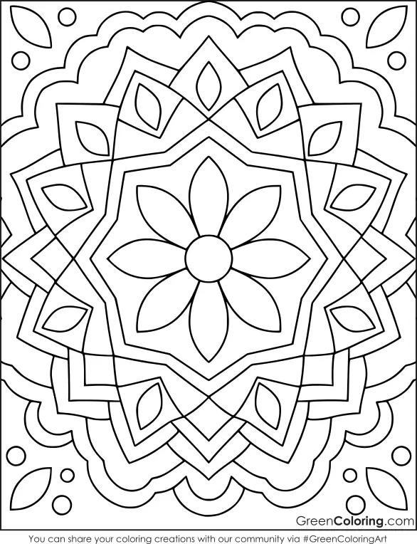 mandala art coloring pages