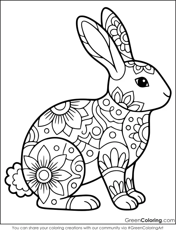 mandala animal coloring pages