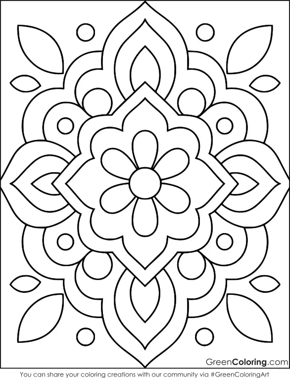 Mandala coloring pages for adults