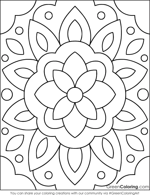 coloring pages printable mandala