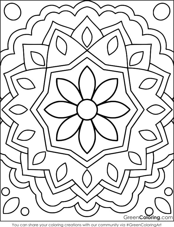 coloring pages printable mandala