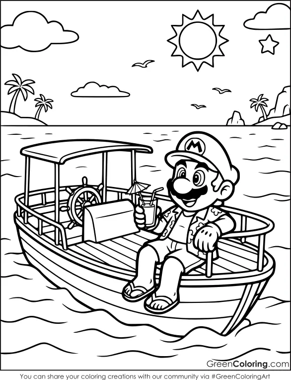 mario coloring pictures