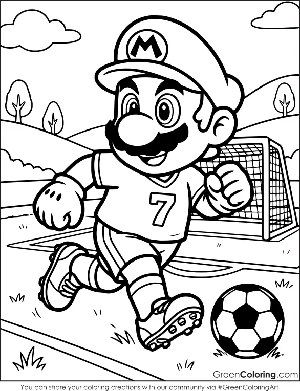 coloring pages mario free to print