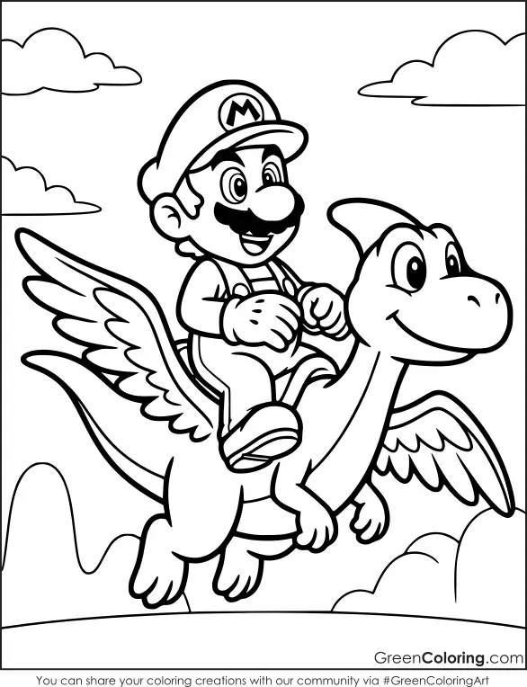 super Mario coloring pages