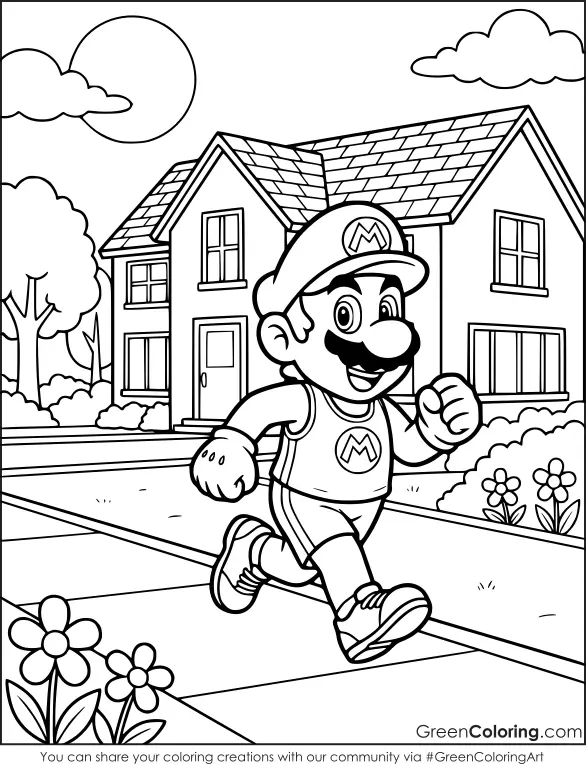 Mario Coloring Pages