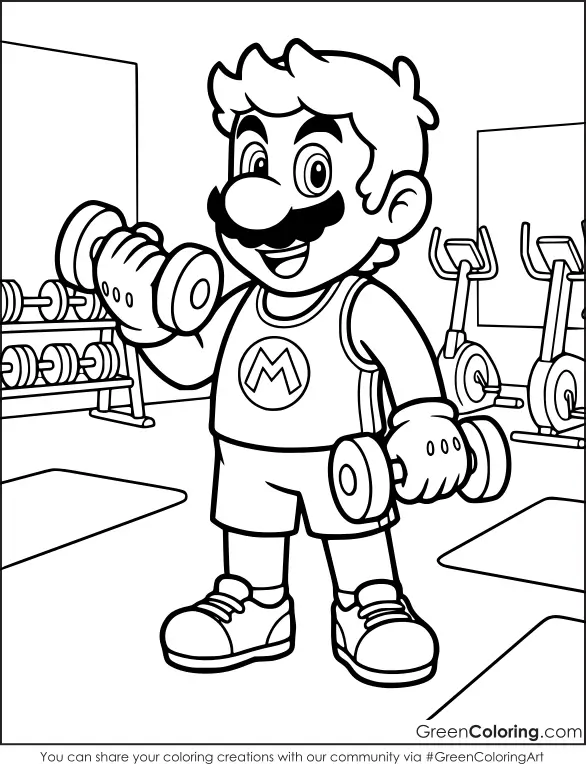Mario Coloring Pages Free