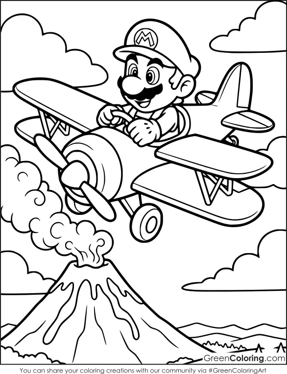 Mario Coloring Pages for Kids
