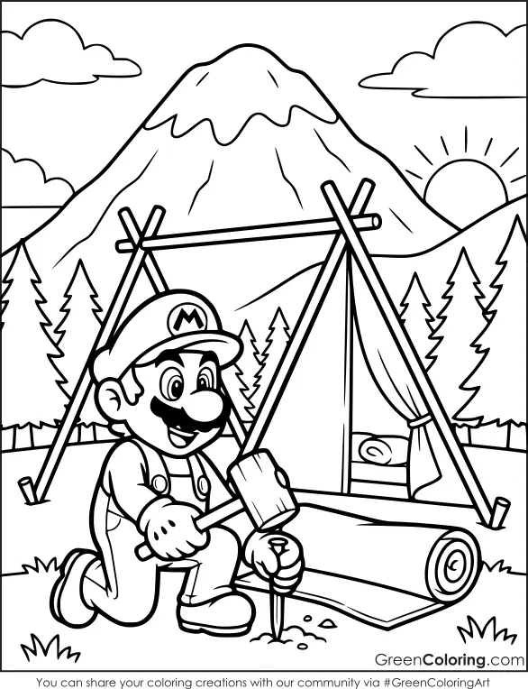 mario and luigi coloring pages