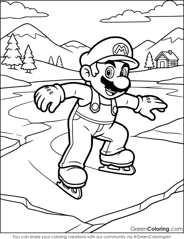 Super Mario odyssey free coloring pages