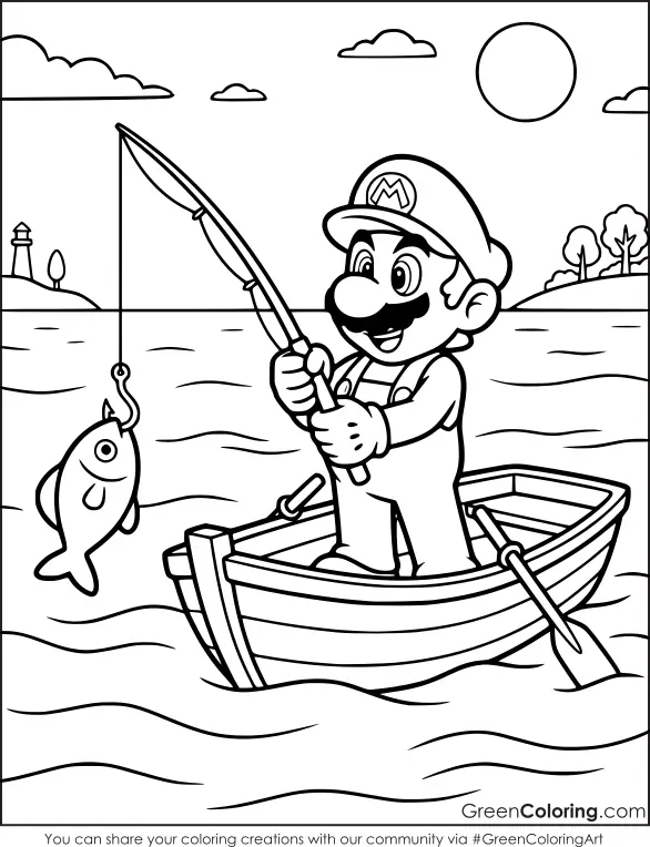 Mario coloring pages printable free